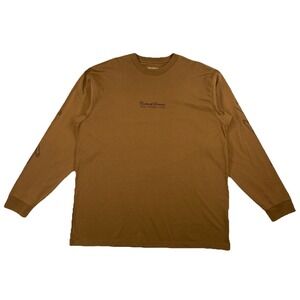 Carhartt WIP Safety Pin Long Sleeve Shirt Men's XL Hamilton Brown
